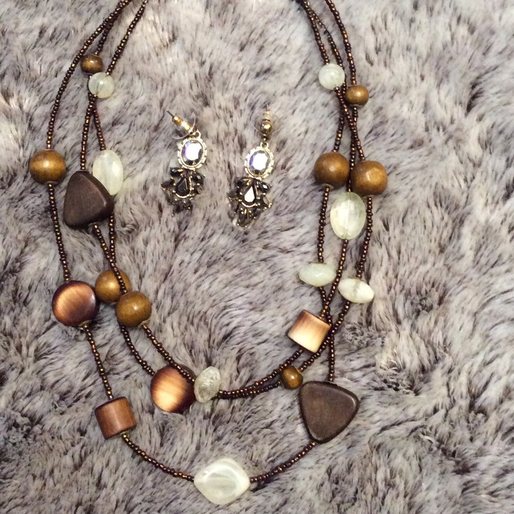 Fashion Multi Strand Beads Necklace - Picture 3 of 3
